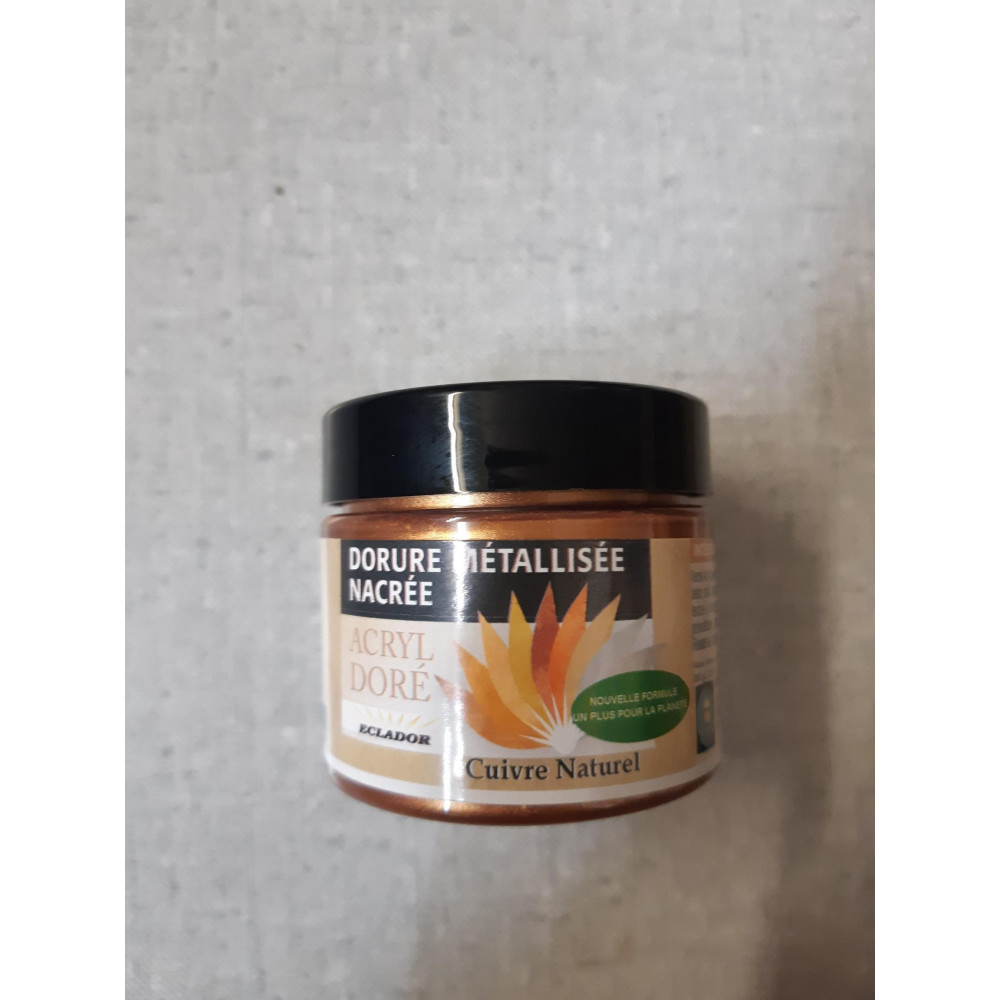 Dorure métalisée nacrée Acryl dorée Cuivre naturel