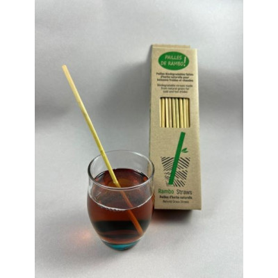 Paille pour boire bio degradable
