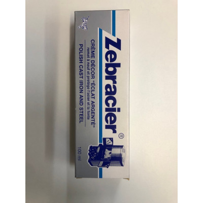 ZEBRACIER, crème décor éclat argentée,donne un éclat argenté et protège l'acier,la fonte et le fer