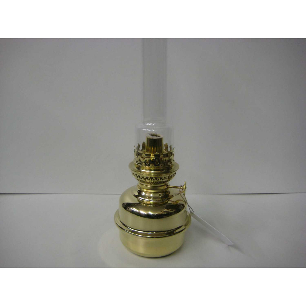 Lampe à pétrole en laiton poli