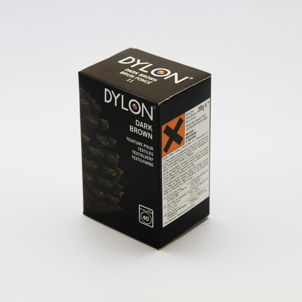 Teinture MARRON BRUN FONCE textiles tissu vêtement en machine DYLON