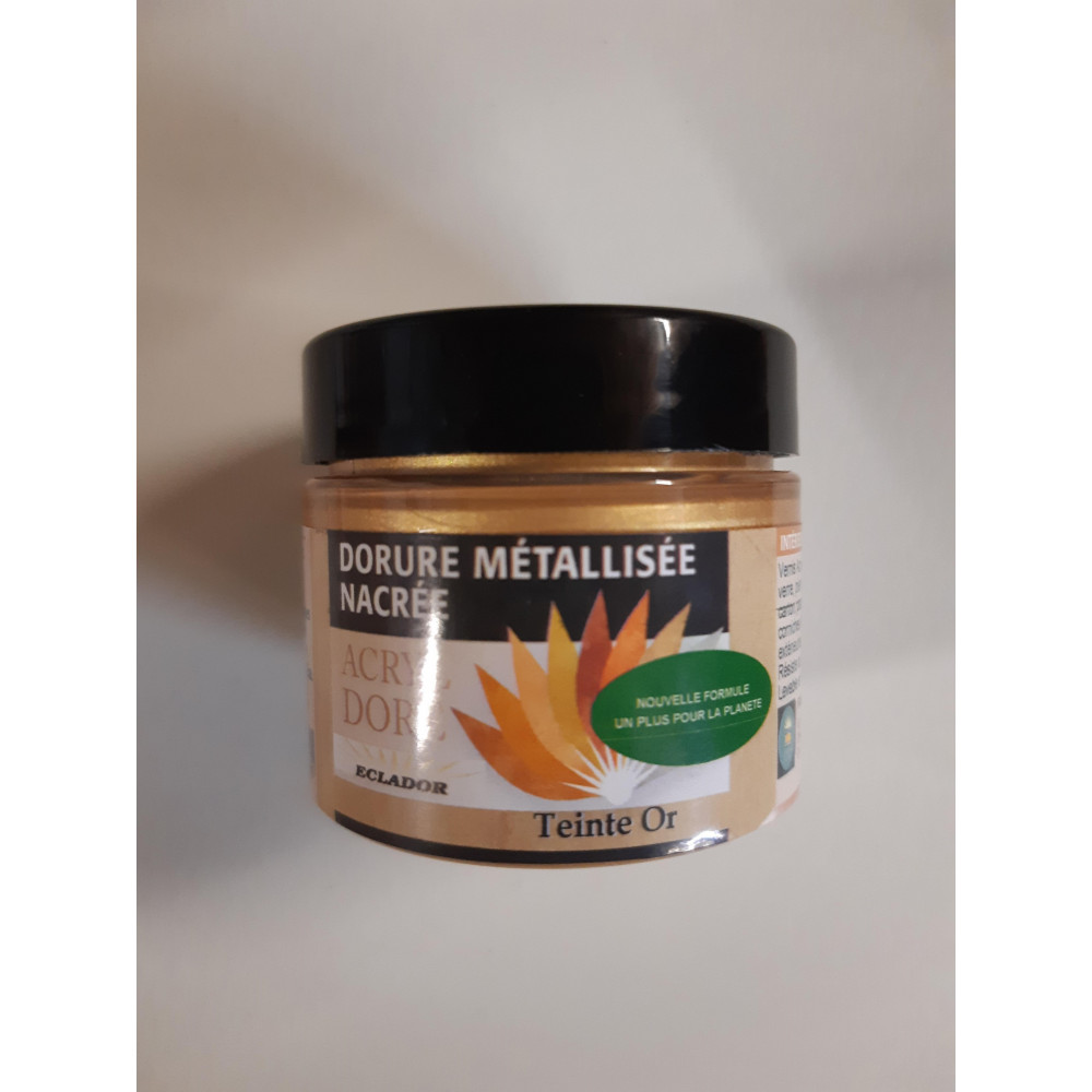 Dorure Métallisée nacrée Acryl doré Teinte Or
