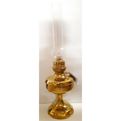 Lampe à pétrole en laiton poli